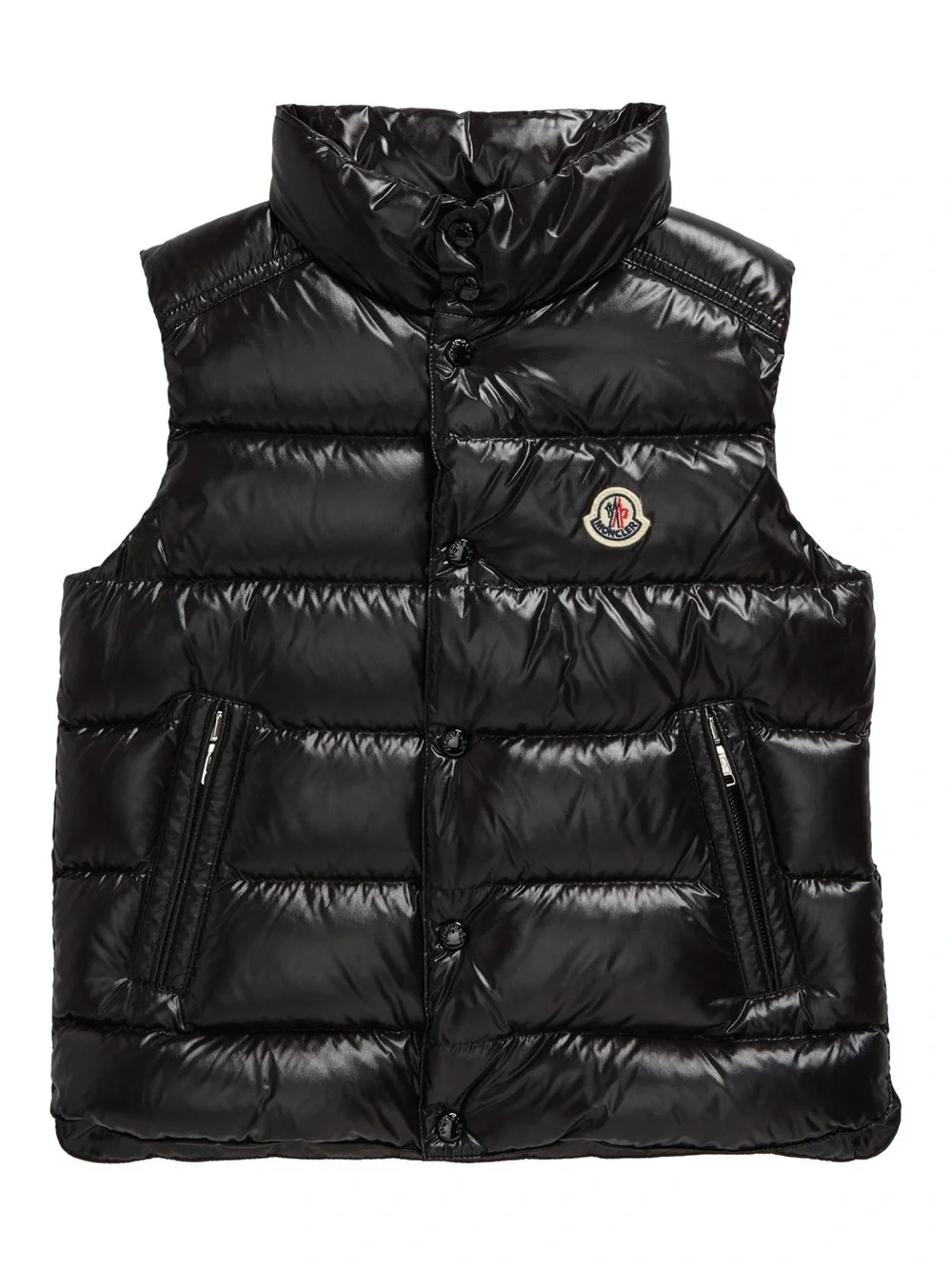 Moncler Shiny Black Quilted Down Vest